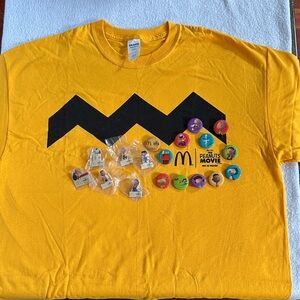 Gildan Yellow Peanuts Movie Kids Tee
